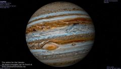 Which planet is the largest with a giant Red Spot that actually a storm that's bigger than Earth?