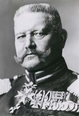 Paul Von Hindenburg (1847- 1934)