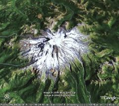 What drainage pattern is shown in this picture of Mt. Rainier, Washington?
 
 
 
 