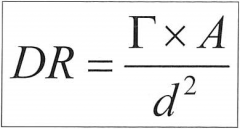 Gamma constant (R⋅cm^2 / mCi⋅hr)

Activity (mCi)


Distance (cm)