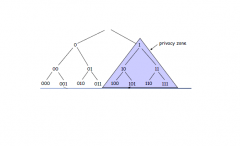 Binary tree walking is used to determin which tags are present
IDs are leaves of a binary tree
Depth first search in the tree

Blocking idea:
Use blocking tag that emits 0 an 1 whenever a reader queries for the next bit -> Readers will think ...