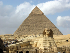 When was the Pyramid at Giza Completed?