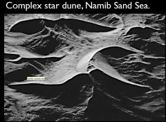 Where there is abundant sand and variable wind directions.