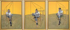 The art work above, Three Studies of Lucian Freud by Francis Bacon, is considered to be