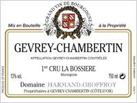 Domaine Harmand Geoffroy 
Gevery-Chambertin 
Premier Cru