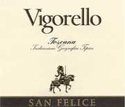 SAN FELICE
Toscana IGT
Castelnuovo Berardenga
Cabernet Sauvignon Merlot Petit Verdot 
the wine was 100% Sangiovese when first released
first vintage 1968
