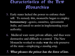 New Monarchies