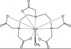 1. Galladiume 3+ mri contrast agent
2. Gd3+ with NINE CN (8 ligands and a water on the ninth site)
3.