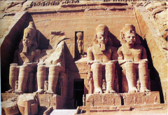 Abu Simbel, Egypt
Dynasty 19
1290-1224 BCE
Sandstone 
Atlantids: non-weight bearing columns
New Kingdom