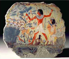 Thebes, Egypt
Dynasty XVII
1400- 1350 BC
Fresco Secco (fresh)