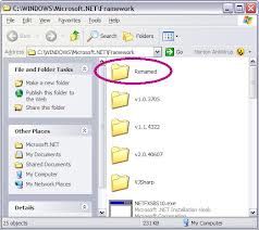 A folder name selector will display all folders beneath this folder.