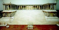 Reconstructed west front of the altar of zeus


(Importance)