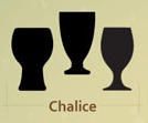 Chalice aka Goblet

Majestic pieces of work, ranging from delicate and long stemmed (Goblet) to heavy and thick walled (Chalice). The more delicate ones may also have their rims laced with silver or gold, while the heavy boast sculpture-like ste...