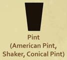 Near cylindrical, with a slight taper and wide-mouth. There are two standard sizes, the 16-ounce (US Tumbler - the pour man's pint glass and most common) or the 20-ounce Imperial (Nonic), which has a slight ridge towards the top, a grip of sorts a...