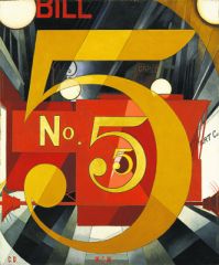 The organization of visual elements
 
Ex: Charles Demuth. I saw the figure 5 in Gold