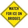 Watch for hazardous conditions on bridge caused by ice