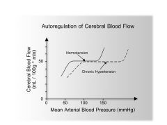 brain space had hard shell, but is also a vital organ. too little blood- > pass out 
too much blood can cause cerebral hemmoraging

MYOGENIC MECHANISIMS (autoregulation) are the most important reflex in maintaing constant bloodflow. (smooth muscle cell