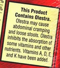 Why do Olestra potato chips, and those fake sugar substitutes cause cramping?