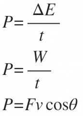 Units: Watt = J/s