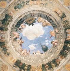 Camera Picta (first ceiling perspective view), Foreshortened Christ