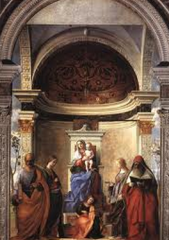 San Zaccaria Altarpiece ("sacred conversation"), Mantegna's brother-in-law