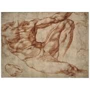 1. As a notation, sketch, or record of something seen, remembered, or imagined
 
2. As a study or preparation for another, usually larger and more complex work
 
3. As an end in itself, a complete work of art
 
Ex: Michelangelo Buonarotti. Study o...