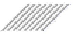 Rows of parallel lines to suggest shadows or volumes
 
Ex: