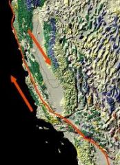 Well-know transform boundary in California