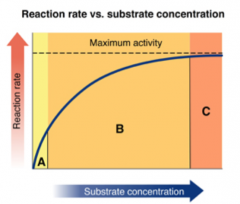 In which region does the reaction rate remain constant?