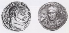 Two Constantinian Coins, Late Empire, 325, 
shows the vast array of opinions and depictions of him throughout and after his rule