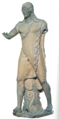 Apulu (Apollo) from the temple at Veii
Circa 510-500 BCE
Master Sculptor Vulca