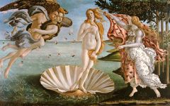 The Birth of Venus by Botticelli
tempera and gold on canvas
Early Italian Renaissance