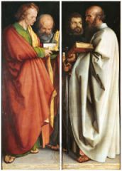 Four Apostles by Durer
Oil on wood panel
German High Renaissance