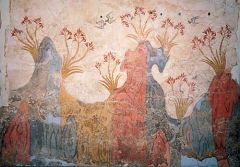 Landscape with swallows (Spring Fresco)
