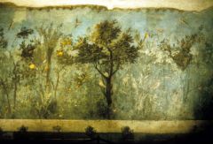 Gardenscape wall painting rome