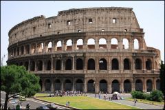 Colosseum facade rome