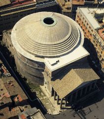The Pantheon rome aerial