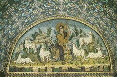 Christ as the Good Shepherd mosaic late antiquity