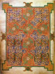 early med
Cross and carpet Page, Lindisfarne Gospels