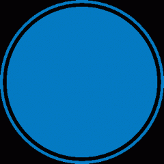 

What does a circular traffic sign with a blue background do?