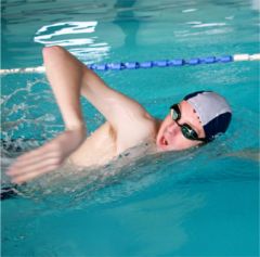 Does your health prevent you from taking part or take part to improve your health.

Swimming is good for asthma sufferers or joint problems.