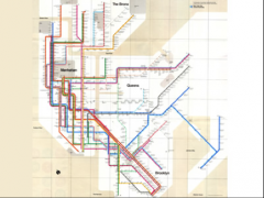 Massimo Vignelli, New York City Subway Map, 1972