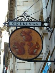 Fleet Street  -  three squirrels