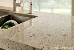 Quartz is one of the hardest minerals in nature. Countertops made
from it are very strong and durable. Quartz countertops aren't solid stone, though. They're
a manufactured composite made up of quartz embedded in a hard drying epoxy. The
resulting...