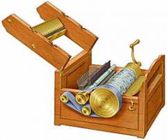 Invented by Eli Whitney it helped get all the seeds out of the cotton and spend up cotton production