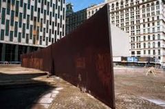 Artworks intended only for specific locations
 
Ex: Richard Serra---Titled Arc