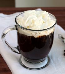 
Coffee Glass, Coaster, Whipped Cream, Nutmeg, Cherry, and Straws

1/2 oz. Bailey's
1/2 oz. Irish Whiskey
Fill With Hot Coffee