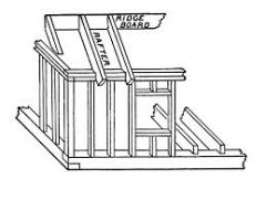 The horizontal timber or member at the top of a roof, to which the upper ends of the rafters are fastened.