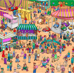 The efficiency of your search when playing "Where's Waldo" can be improved by ______ filtering, and not ______ filtering.