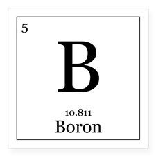 Relating to the element Boron